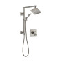 Delta Dryden Pressure Balanced Shower System with Shower Head, Hand Shower, Slide Bar, Hose, and Valve Trim