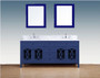 Royal Casa 72 inch Navy Blue Double Sink Bathroom Vanity