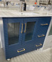 Royal Luxe 40 inch Navy Blue Bathroom Vanity