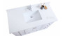 Royal Keyes 48 inch White Bathroom Vanity with Stone Top