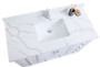 Royal Keyes 48 inch White Bathroom Vanity with Stone Top
