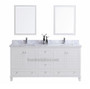Royal Keyes 60 inch White Double Sink Bathroom Vanity
