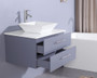 Royal Weston 24 inch Gray Wall Mount Bathroom Vanity