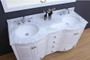 Royal Destiny 72 inch White Double Sink Bathroom Vanity