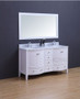 Royal Destiny 72 inch White Double Sink Bathroom Vanity