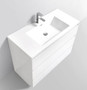 Pavia White 60" Bathroom Vanity Cabinet With Single Sink