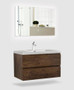 Genoa 24" Rose Wood Wall Mounted Bathroom Vanity