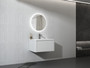 Linear 30" Floating Vanity with Pure White Quartz Top