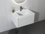 Linear 30" Floating Vanity with Pure White Quartz Top