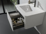 Linear 30" Floating Vanity with Pure White Quartz Top