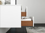 Royal Fence 36" White Floating Vanity with Pure White Quartz Top