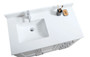 42" Royal Armada White, Floor Standing Modern Bathroom Vanity , Stone Countertop