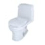 TOTO Ultimate One Piece Round 1.6 GPF Toilet with Gravity Flush System - Seat Included - Cotton