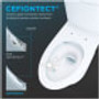 TOTO Aquia IV 0.9 / 1.28 GPF Dual Flush One Piece Elongated Toilet with Push Button Flush - Seat Included - Cotton