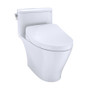 TOTO Nexus 1.28 GPF One Piece Elongated Chair Height Toilet with Tornado Flush Technology - Seat Included - Cotton White