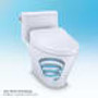 TOTO Nexus 1.28 GPF One Piece Elongated Chair Height Toilet with Tornado Flush Technology - Seat Included - Cotton White