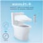 TOTO Carlyle II 1.28 GPF One Piece Elongated Toilet with Left Hand Lever Bidet Seat Included - Cotton - MW6143046CEFG#01