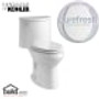 Kohler Adair 1.28 GPF Elongated One-Piece Elongated Comfort Height Toilet with Purefresh Technology (Seat and Tank Included) - White