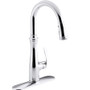 Kohler Bellera Pull-Down Kitchen Faucet with DockNetik Secure Docking System and Pull-Down 3-Function Sprayhead Featuring Sweep Spray Technology - Polished Chrome Kohler Bellera Pull-Down Kitchen Faucet with DockNetik Secure Docking System and Pull-Down 3-Function Sprayhead Featuring Sweep Spray Technology - Polished Chrome