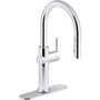 Kohler Crue 1.5 GPM Single Hole Pull Down Kitchen Faucet - Includes Escutcheon - Polished Chrome Kohler Crue 1.5 GPM Single Hole Pull Down Kitchen Faucet - Includes Escutcheon - Polished Chrome