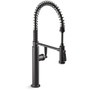 Kohler Edalyn by Studio McGee 1.5 GPM Single Hole Pre-Rinse Pull Down Kitchen Faucet with Sweep Spray, DockNetik, and MasterClean Technologies - Matte Black Kohler Edalyn by Studio McGee 1.5 GPM Single Hole Pre-Rinse Pull Down Kitchen Faucet with Sweep Spray, DockNetik, and MasterClean Technologies - Matte Black