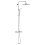 Grohe Euphoria Thermostatic Shower System with Shower Head, Hand Shower, Slide Bar, Shower Arm, and Hose - Starlight Chrome