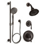 Kohler Devonshire Pressure Balanced Shower System with Shower Head, Hand Shower, Valve Trim, and Shower Arm - Oil Rubbed Bronze