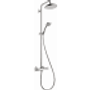 Hansgrohe Croma Thermostatic Showerpipe 220 1-Jet, 2.5 GPM - Chrome