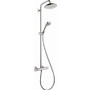 Hansgrohe Croma Thermostatic Showerpipe 220 1-Jet, 2.5 GPM - Chrome