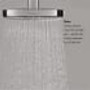 Hansgrohe Raindance E Thermostatic Shower System with Shower Head, Hand Shower, Shower Arm, Hose, and Valve Trim - Chrome