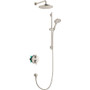 Hansgrohe Raindance S Thermostatic Shower System with Shower Head, Hand Shower, Shower Arm, Hose, and Valve Trim - Brushed Nickel