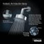Kohler Artifacts HydroRail Shower Package with Single-Function Shower Head and Single-Function Hand Shower - Polished Chrome