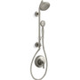 Kohler HydroRail Pressure Balanced Shower System with Shower Head, Hand Shower, Hose, Shower Column, Valve Trim, and Rough-In - Vibrant Brushed Nickel