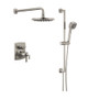 Brizo Allaria Thermostatic Shower System with Raincan Shower Head and Hand Shower - Rough-in Valve Included - Luxe Nickel