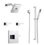 Brizo Sensori Custom Thermostatic Shower System with Showerhead, Volume Controls, and Hand Shower - Valves Included - Chrome