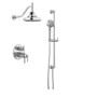 Brizo Sensori Custom Thermostatic Shower System with Showerhead, Volume Controls, and Hand Shower - Chrome
