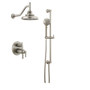 Brizo Sensori Custom Thermostatic Shower System with Showerhead, Volume Controls, and Hand Shower - Luxe Nickel