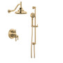 Brizo Sensori Custom Thermostatic Shower System with Showerhead, Volume Controls, and Hand Shower - Polished Gold