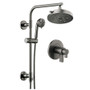 Brizo Litze Thermostatic Shower Column Shower System with Shower Head and Hand Shower Less Handles - Rough-in Valve Included - Luxe Steel