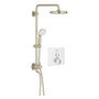 Grohe SmartControl Shower System - Moon White / Brushed Nickel