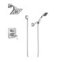 Brizo Virage Pressure Balanced Shower System with Shower Head and Hand Shower - Rough-in Valve Included - Chrome