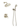 Brizo Rook Pressure Balanced Shower System with Shower Head and Hand Shower - Rough-in Valve Included - Brilliance Polished Nickel