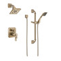 Brizo Virage Thermostatic Shower System with Shower Head and Hand Shower - Rough-in Valve Included - Venetian Bronze