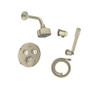 Grohe Grohtherm Thermostatic Shower System with Shower Head, Hand Shower, Shower Arm, and Hose - Valve Included - Brushed Nickel