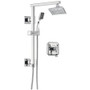 Brizo Virage Thermostatic Shower Column Shower System with Shower Head and Hand Shower - Rough-in Valve Included - Chrome