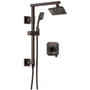 Brizo Virage Thermostatic Shower Column Shower System with Shower Head and Hand Shower - Rough-in Valve Included - Venetian Bronze