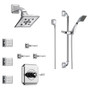 Brizo Sensori Custom Thermostatic Shower System with Showerhead, Volume Controls, Body Sprays, and Hand Shower - Chrome