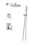 Brizo Vettis Pressure Balanced Shower System with Shower Head and Hand Shower - Rough-in Valve Included - Chrome