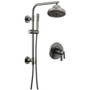 Brizo Levoir Thermostatic Shower Column Shower System with Shower Head and Hand Shower - Rough-in Valve Included - Luxe Steel