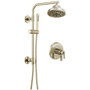 Brizo Levoir Thermostatic Shower Column Shower System with Shower Head and Hand Shower - Rough-in Valve Included - Brilliance Polished Nickel